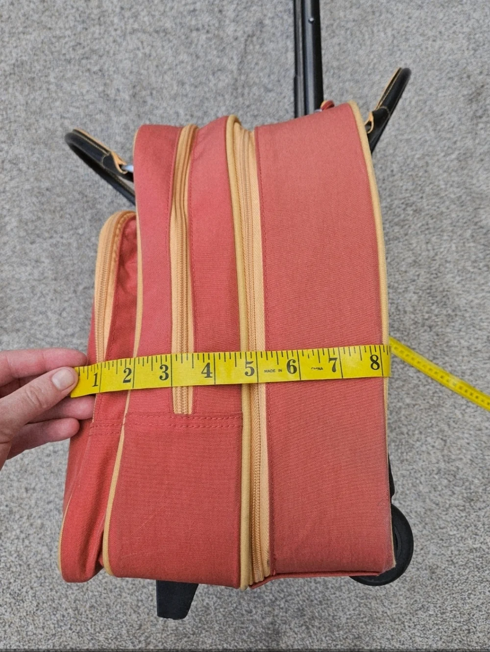 BAGGALLINI TRAVEL BAG LUGGAGE ROLLING CARRY ON Suitcase Weekender Orange Rust